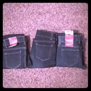 4 pairs of Arizona Jean Co. Girls jeans.